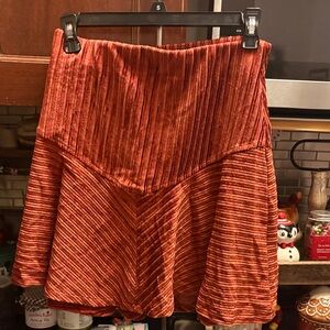 Free People velveteen skirt
